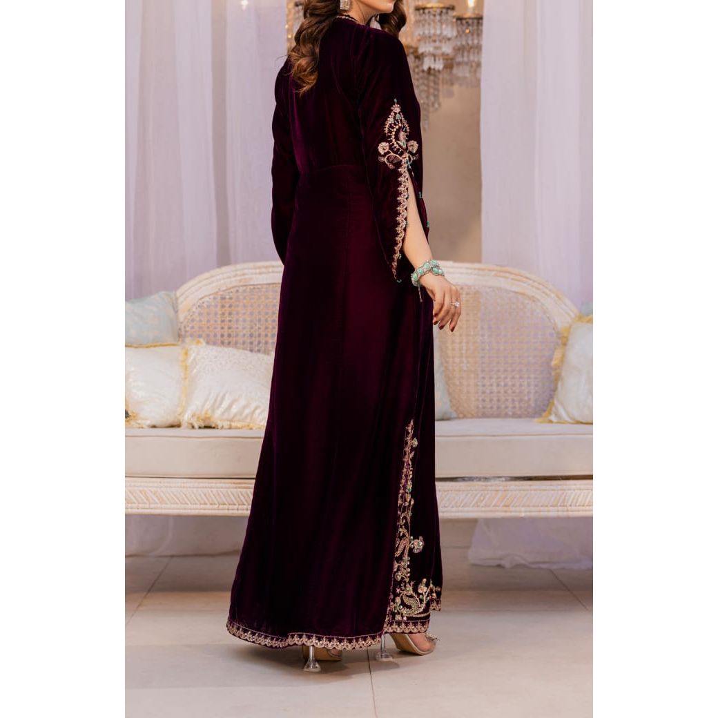 1PIECE VELVET LONG SHIRT