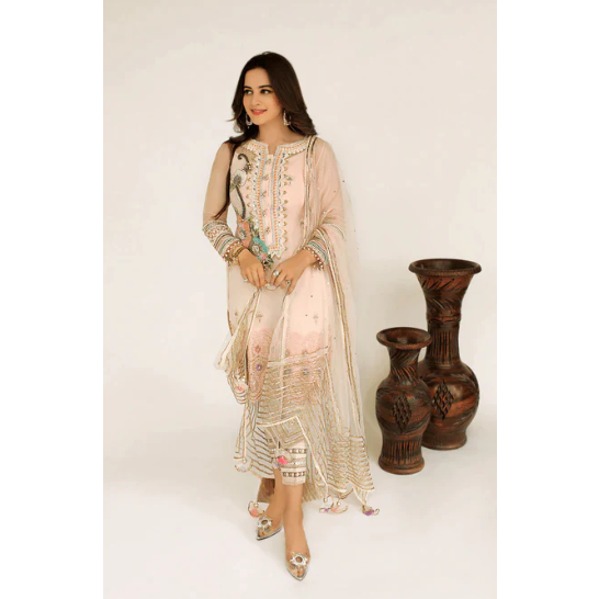 Light Tea Pink 3piece Suit