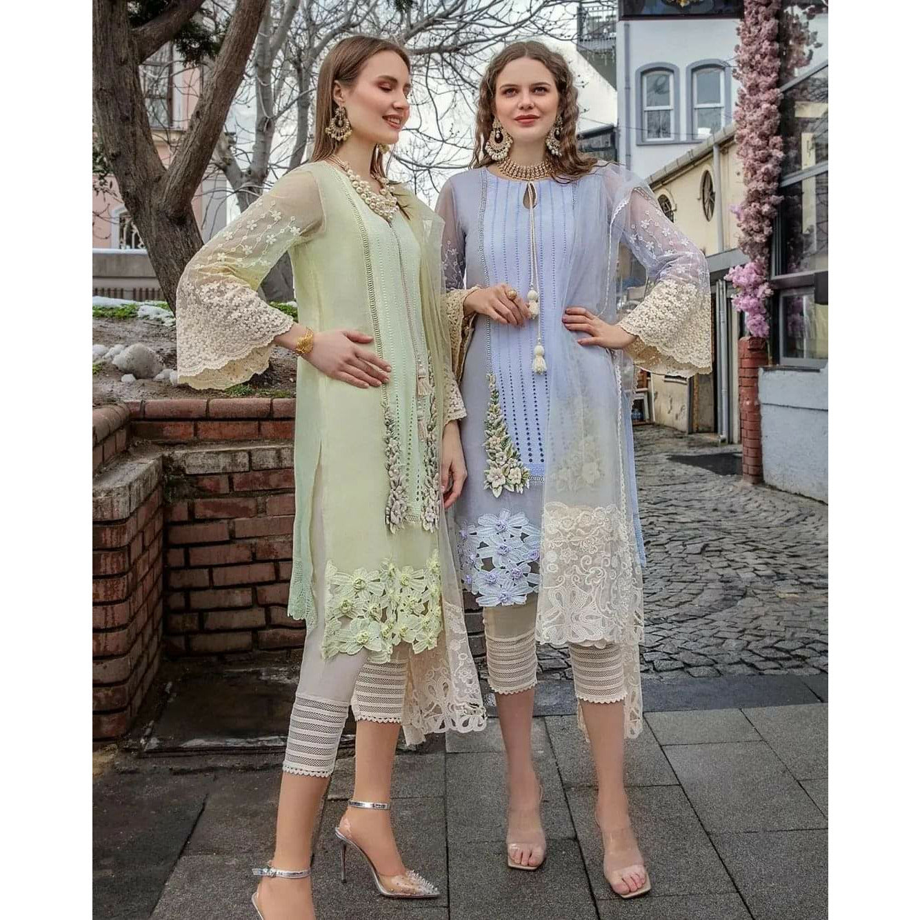 Ladies Party Stitched 3Piece Suit