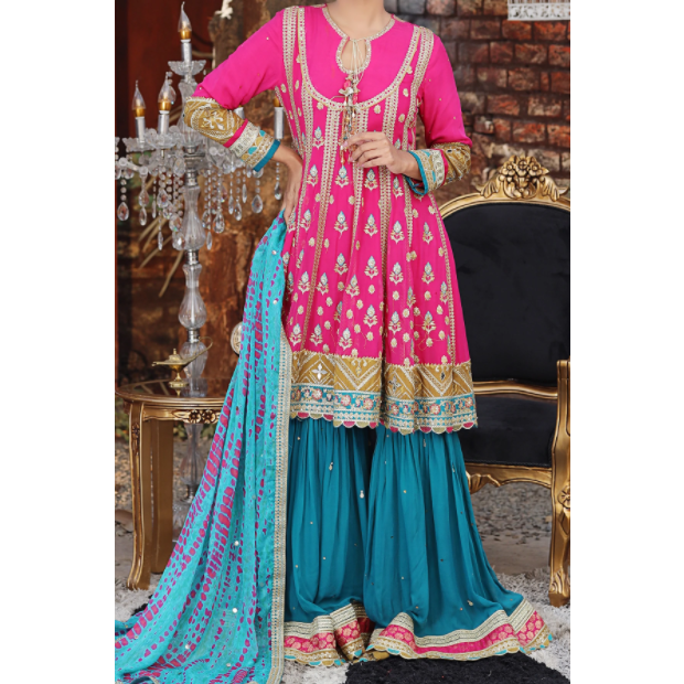 Shocking Pink Peplum Dress Shocking Pink Peplum Dress