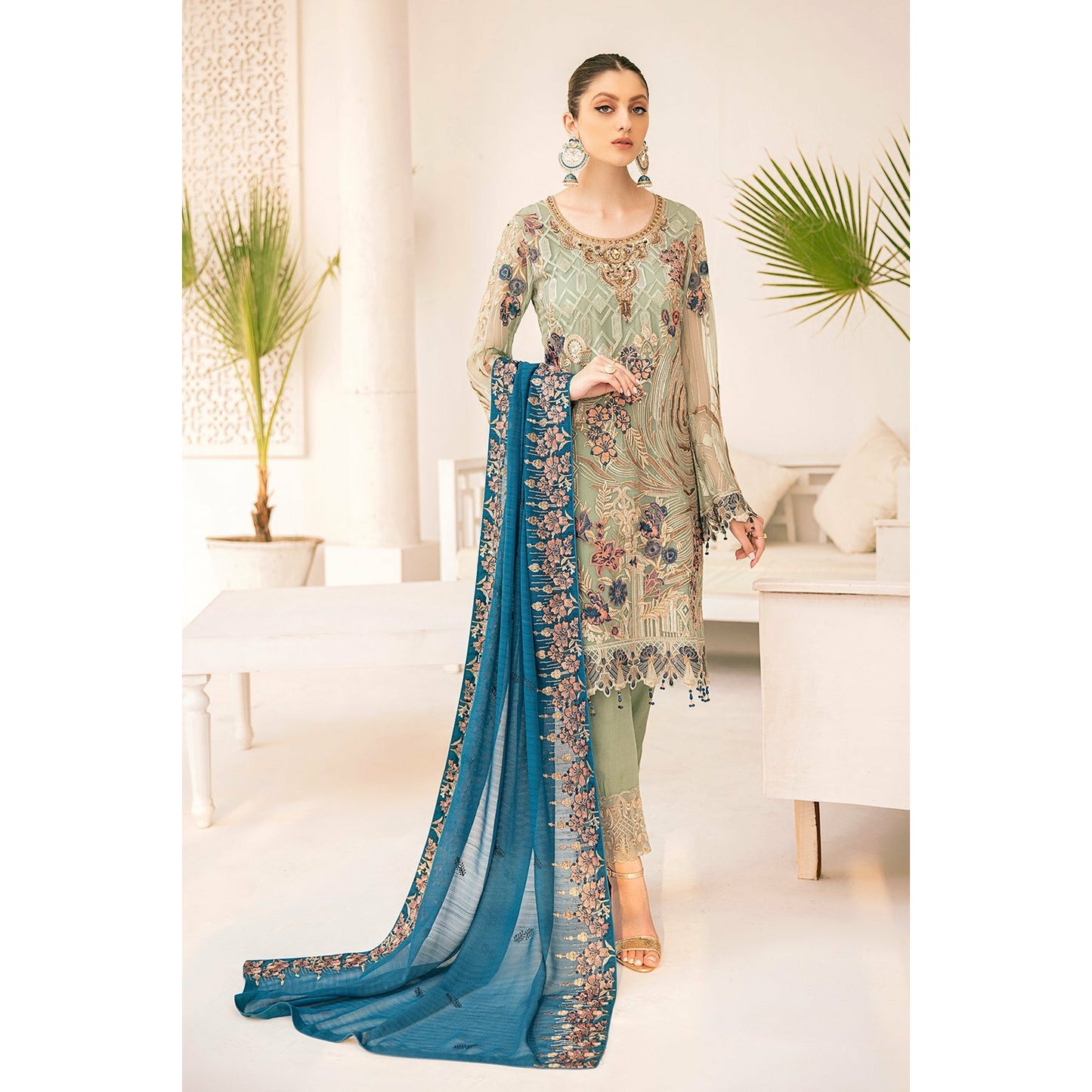3-PC Chiffon dress