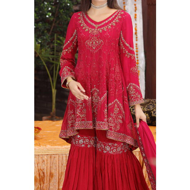 Peplum Silhouette with Flared Gharara