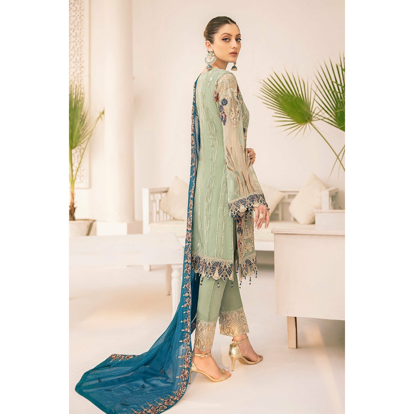 3-PC Chiffon dress