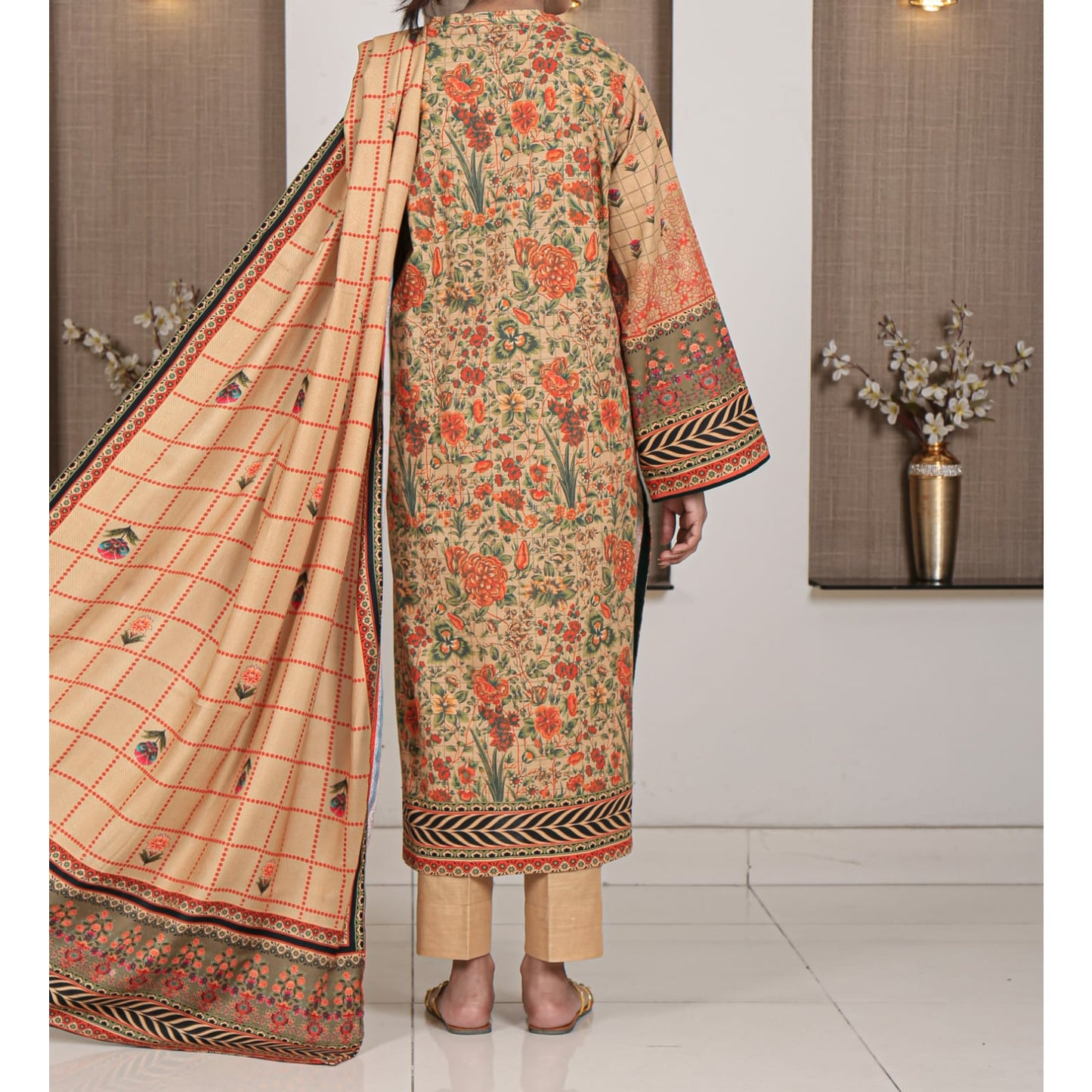 3-Piece Khaddar Suit