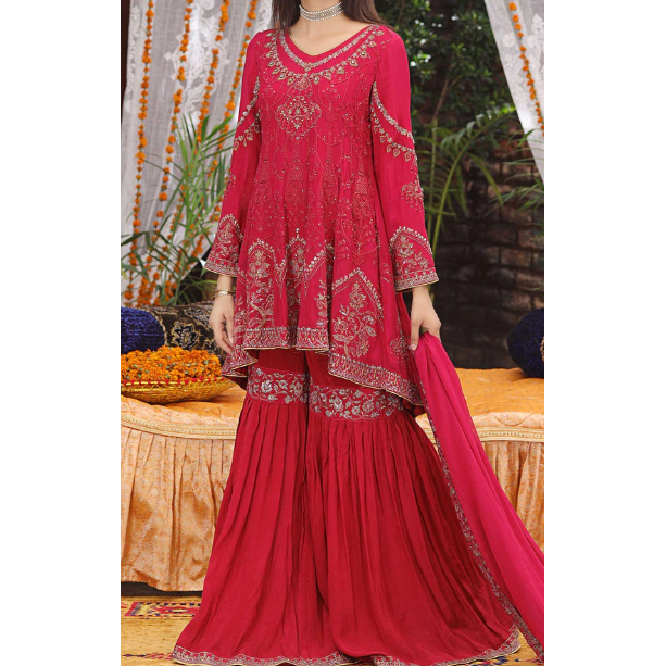 Peplum Silhouette with Flared Gharara