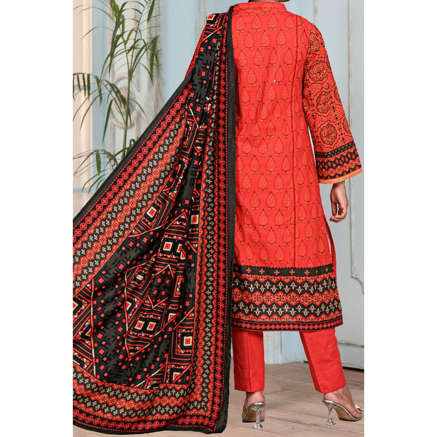 3-Piece Carrot Khaddar Suit