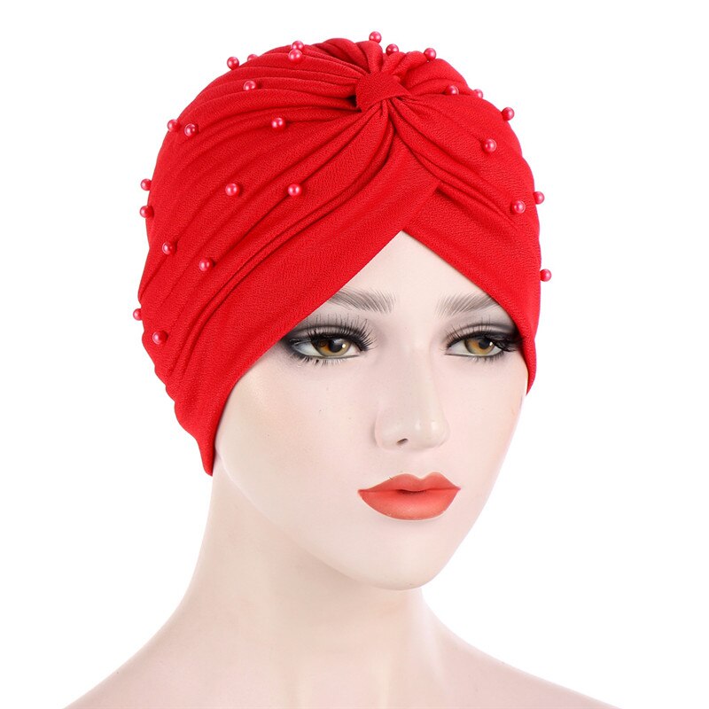 Cotton Pearl Hijab Caps
