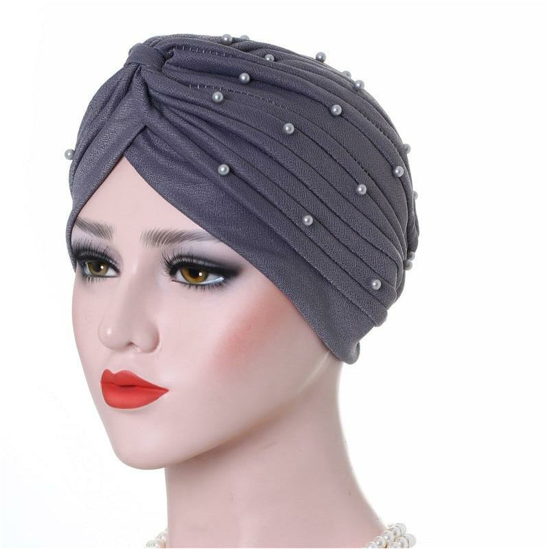 Cotton Pearl Hijab Caps