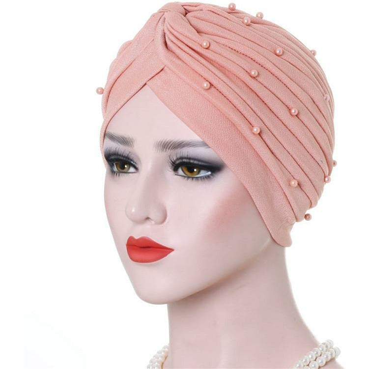 Cotton Pearl Hijab Caps