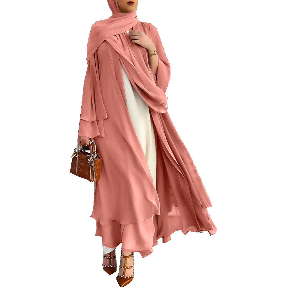 Chiffon Open Abaya