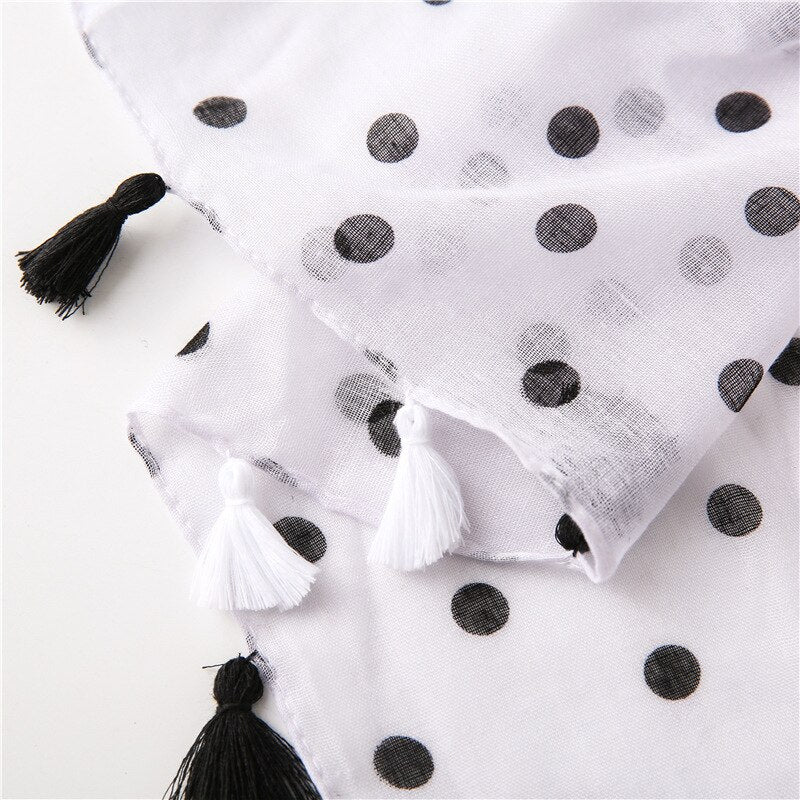 Dot Print Hijab Scarf