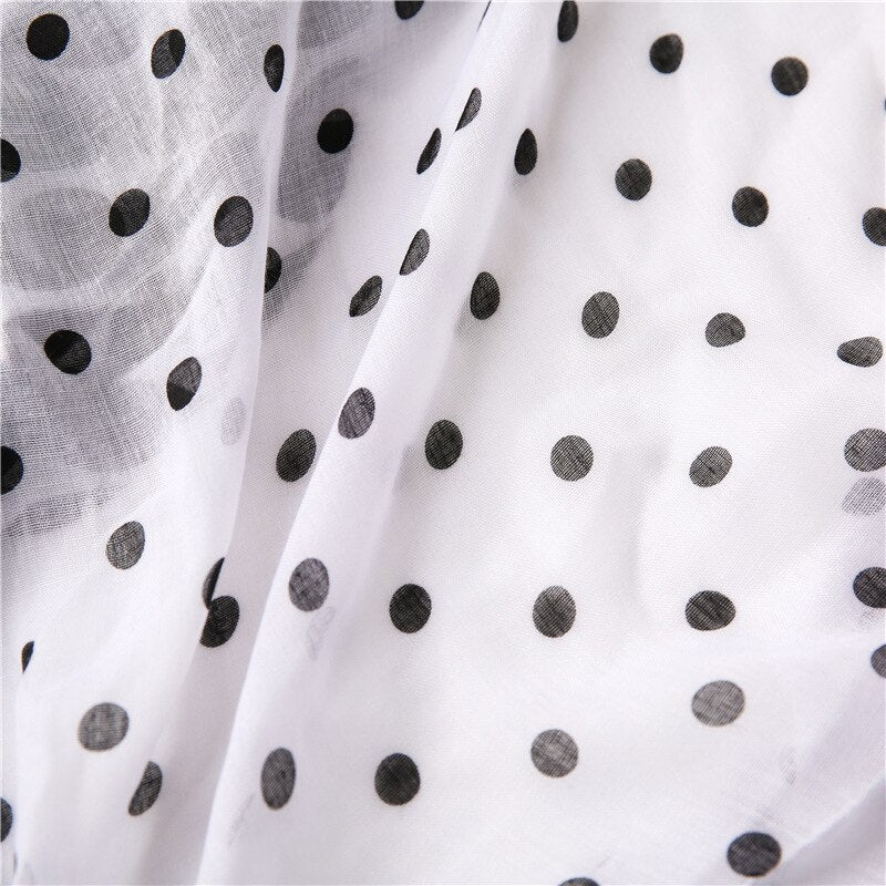 Dot Print Hijab Scarf