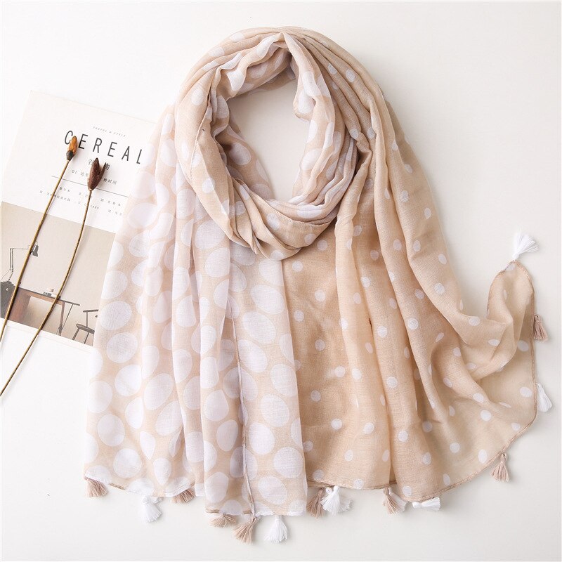 Dot Print Hijab Scarf