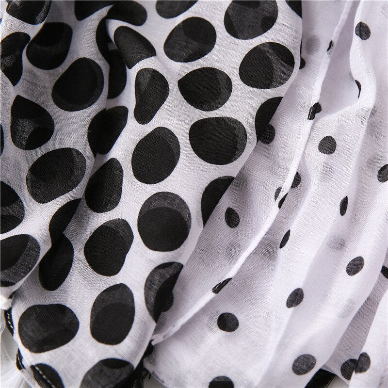 Dot Print Hijab Scarf