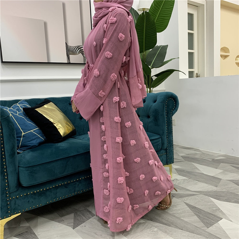 Ramadan Eid Mubarak Fashion Kimono Dubai Abaya Kaftan Turkish Islamic Clothing Muslim For Women Cardigan Robe Musulman De Mode