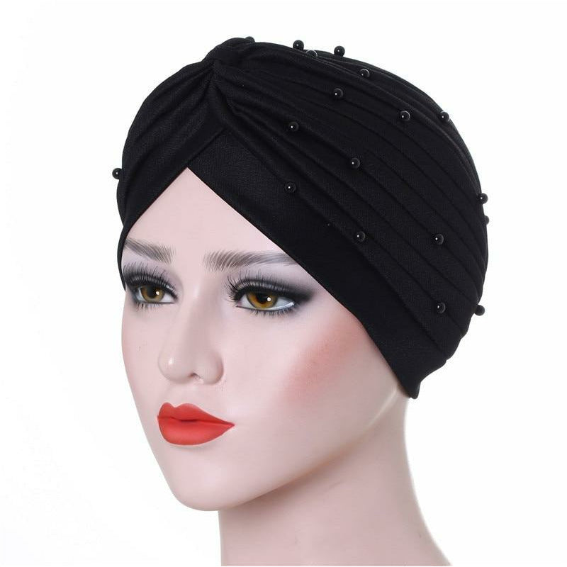 Cotton Pearl Hijab Caps