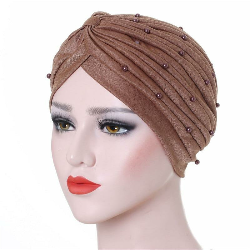 Cotton Pearl Hijab Caps