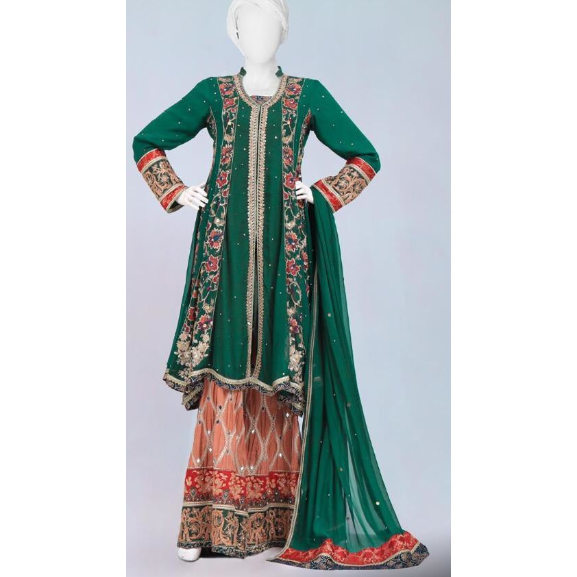 Elegant green Rustdress - couturebyfarah