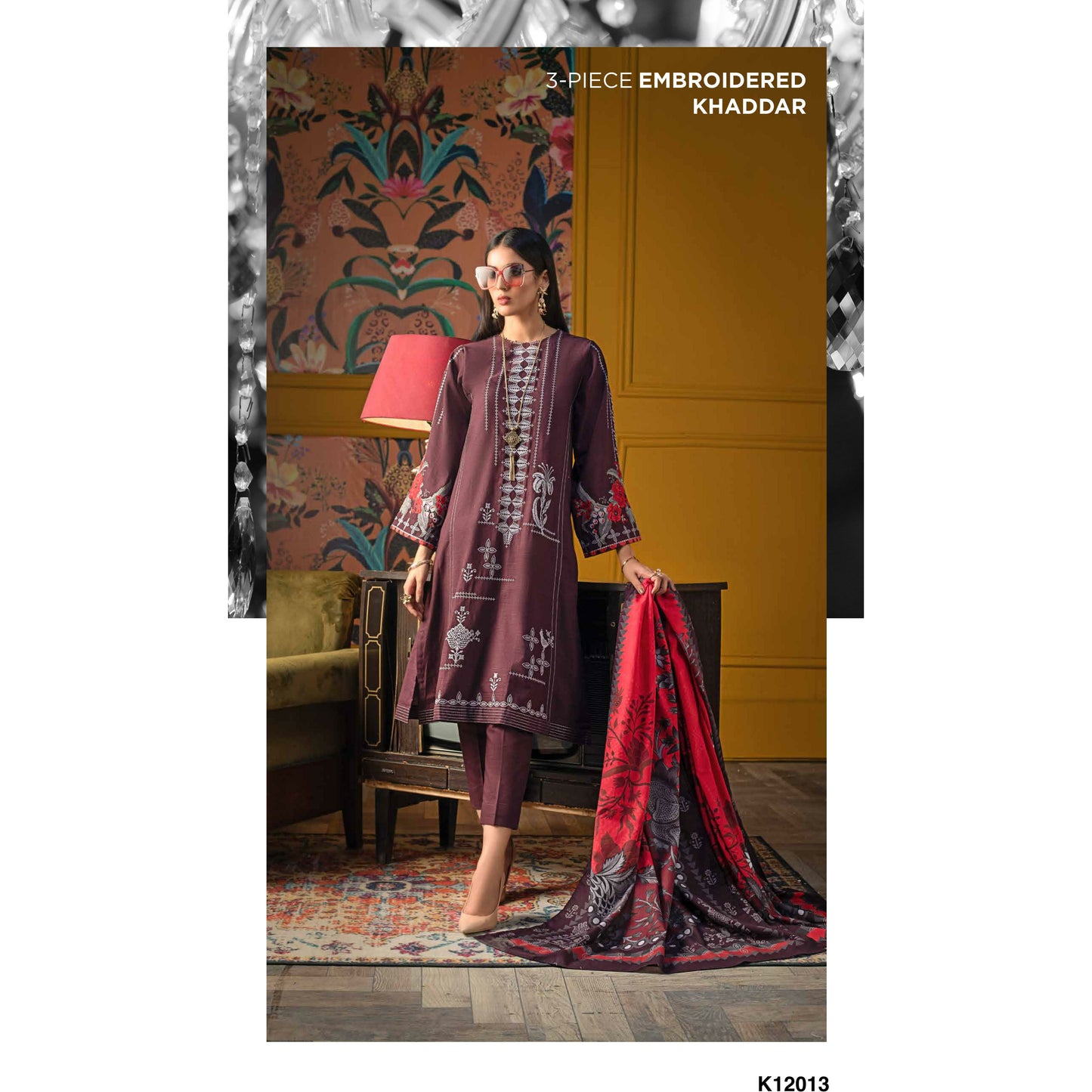 3-PIECE EMBROIDERED KHADDAR