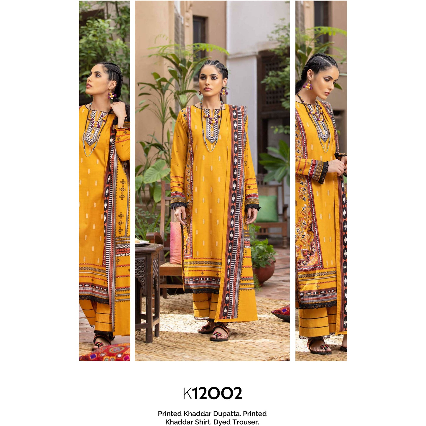 3-PIECE PRINTED KHADDAR