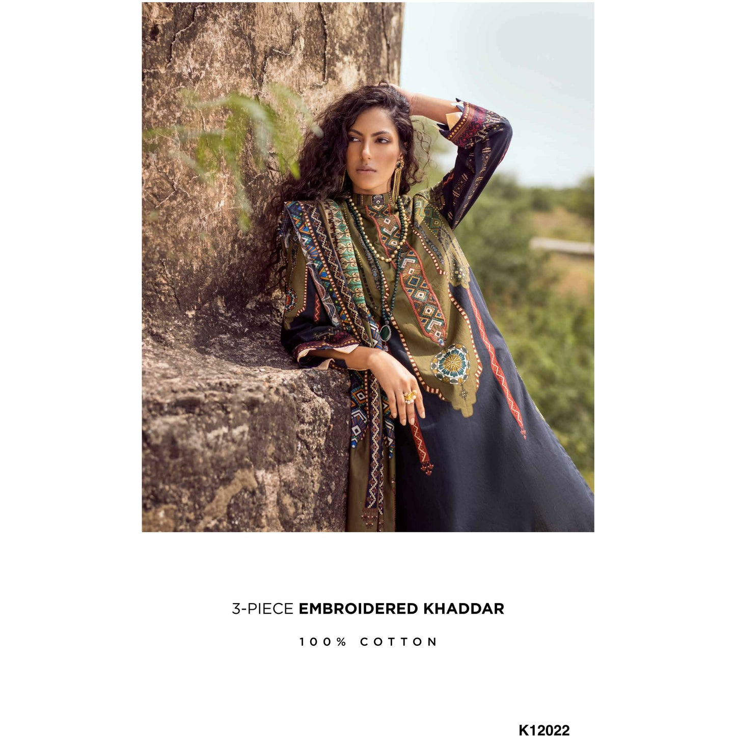 3-PIECE EMBROIDERED KHADDAR