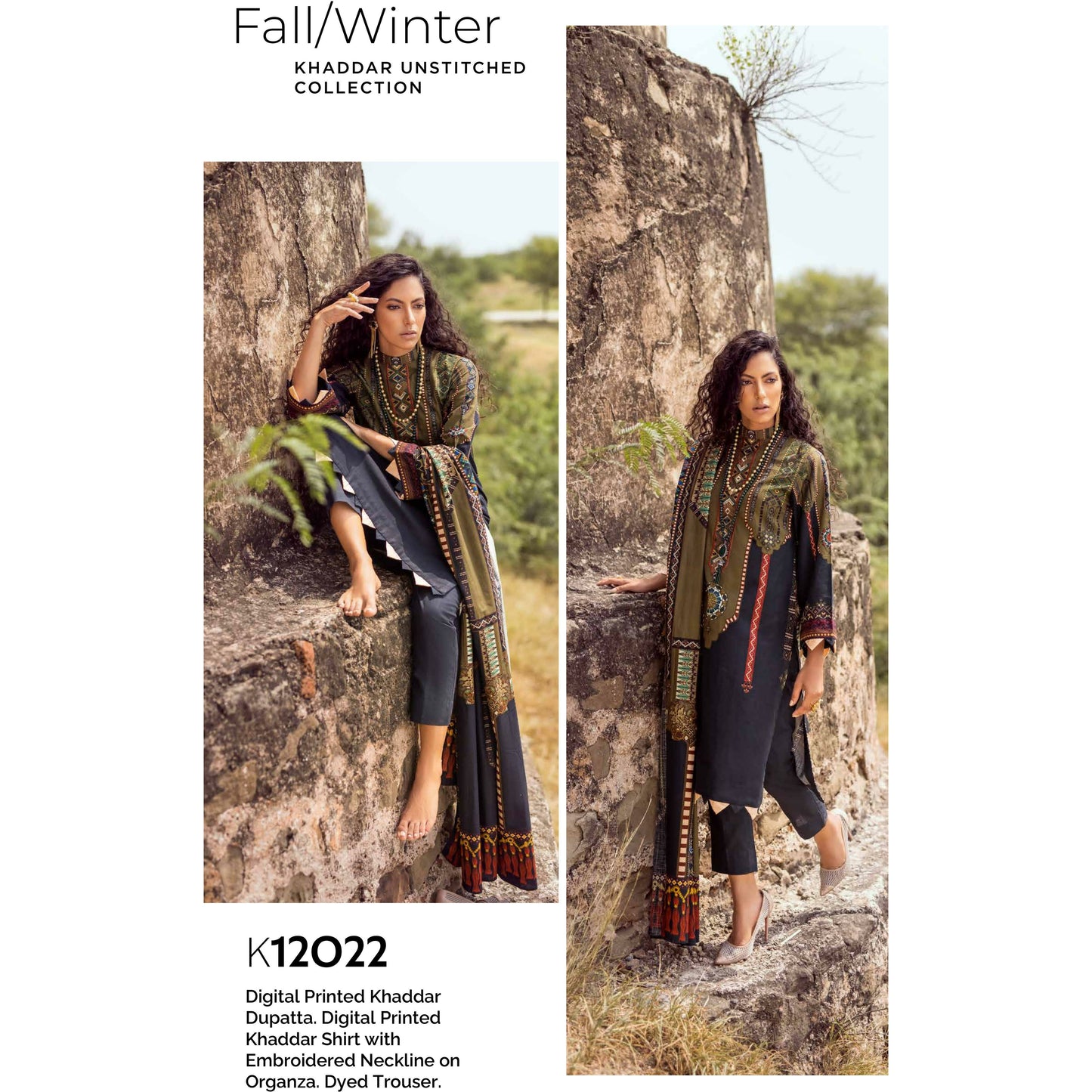 3-PIECE EMBROIDERED KHADDAR