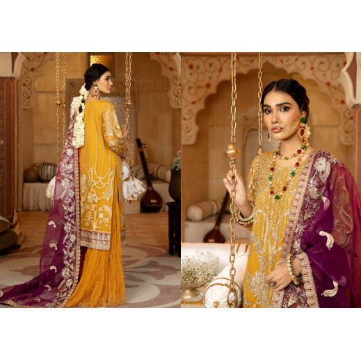 Organza Embroidered 3piece Suit