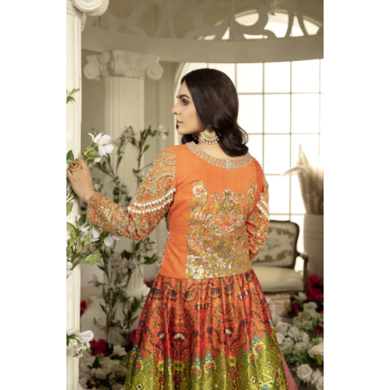 Fully Embroidered Chiffon Lehnga