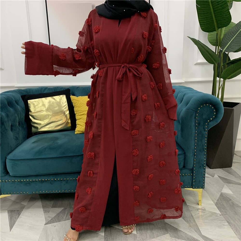 Ramadan Eid Mubarak Fashion Kimono Dubai Abaya Kaftan Turkish Islamic Clothing Muslim For Women Cardigan Robe Musulman De Mode