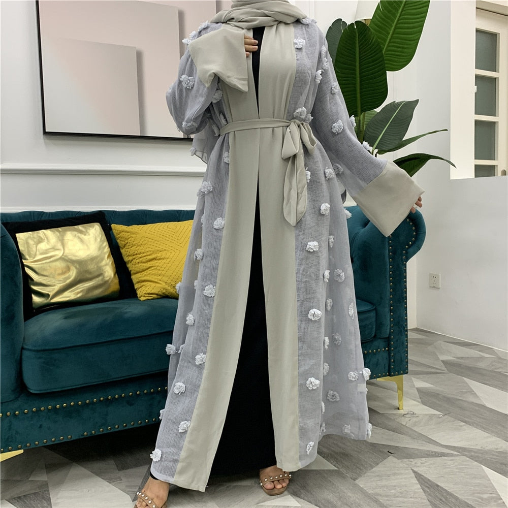 Ramadan Eid Mubarak Fashion Kimono Dubai Abaya Kaftan Turkish Islamic Clothing Muslim For Women Cardigan Robe Musulman De Mode