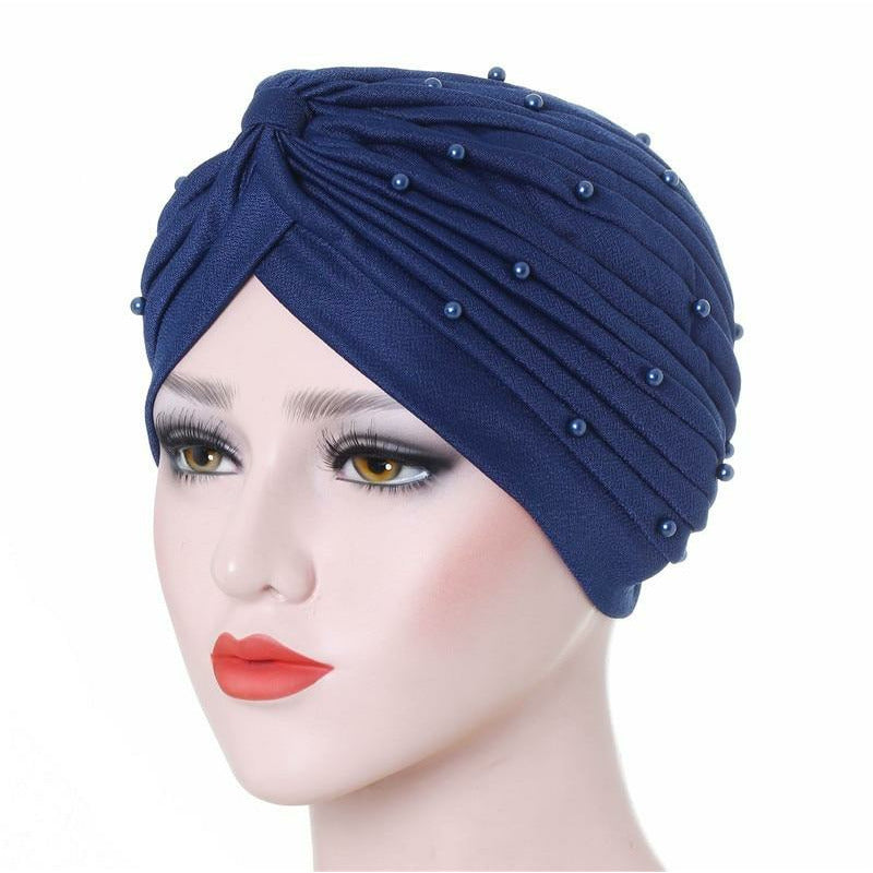 Cotton Pearl Hijab Caps