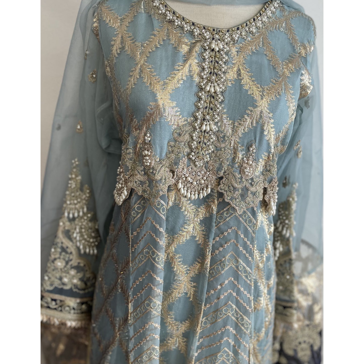 Light blue gorgeous dress - couturebyfarah